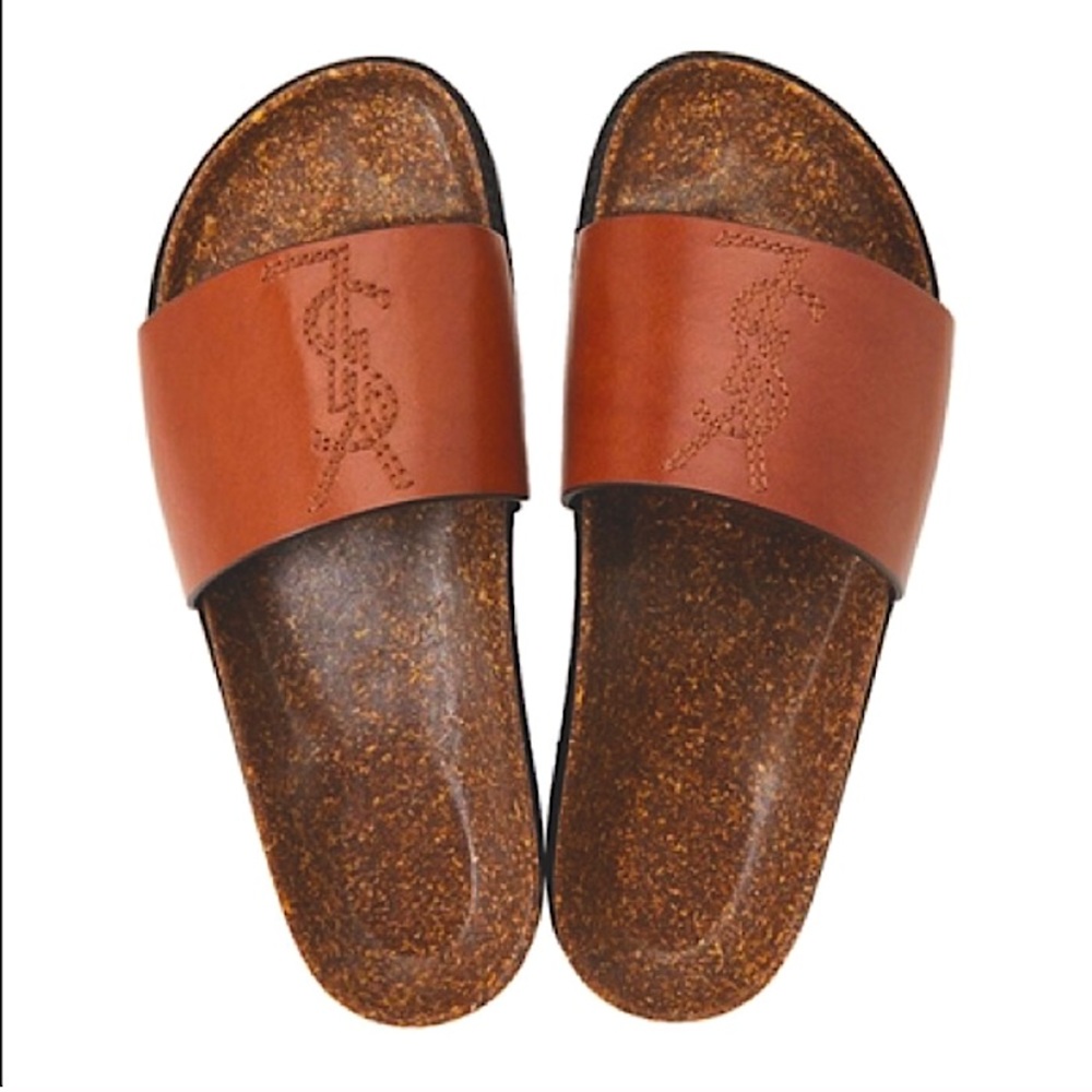 Saint Laurent Women’s Logo Slide Sandal Set